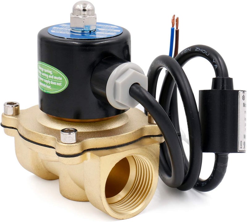 Heschen Brass Electric Solenoid Valve 2W-250-25J 1 Inch AC220V Direct Action Water Normally Closed Replacement Valve - Image 1